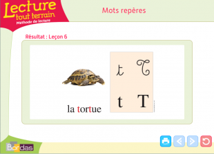 Mot repère : tortue (leçon 6)